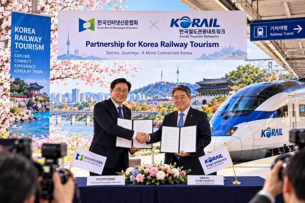Korea Internet Newspaper Association and Korail Tourism Networks Partner to Boost Korea Railway Tourism