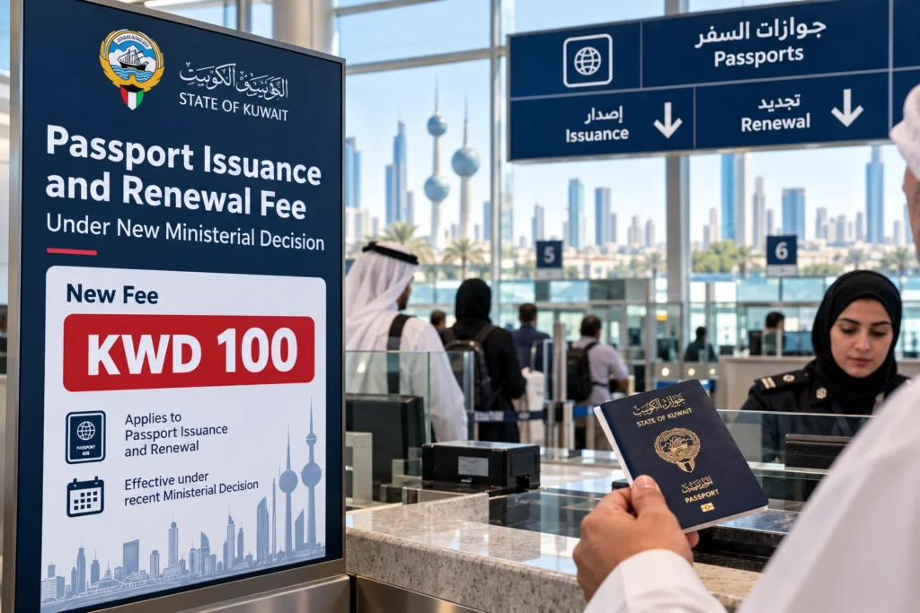 Kuwait Passport Renewal Counter