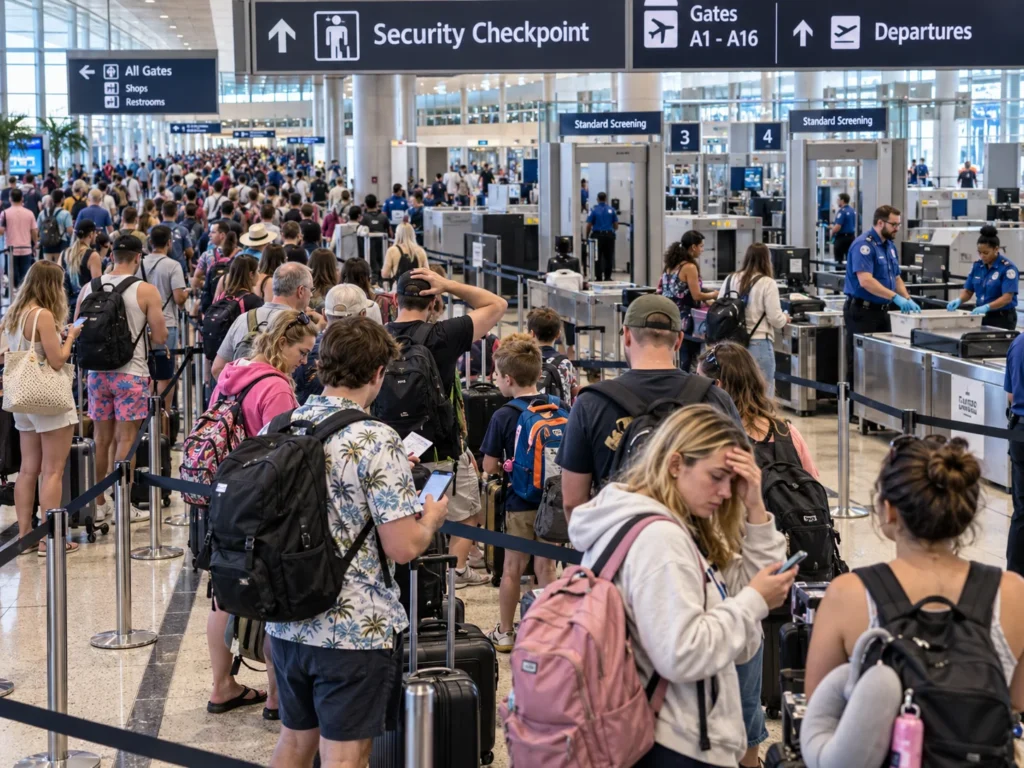Long TSA Airport Security Lines Threaten Spring Break Travel Amid Staffing Shortages