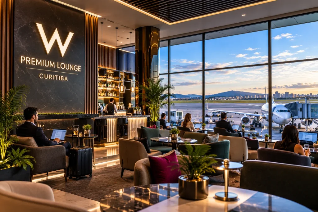 Luxury Curitiba Airport Lounge with Tarmac Views