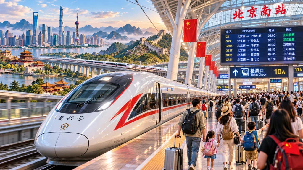 Record Single-Day Passenger Surge Highlights China High-Speed Rail Tourism Expansion