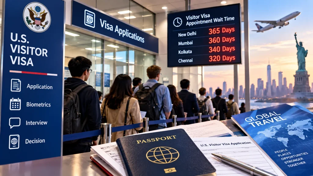 Rising US Visitor Visa Waits Impact Global Tourism Recovery and International Travel Demand