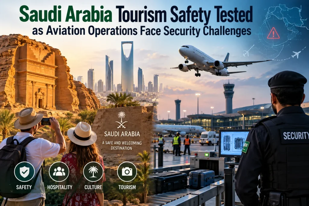 Saudi Arabia Tourism Safety Tested as Aviation Operations Face Security Challenges