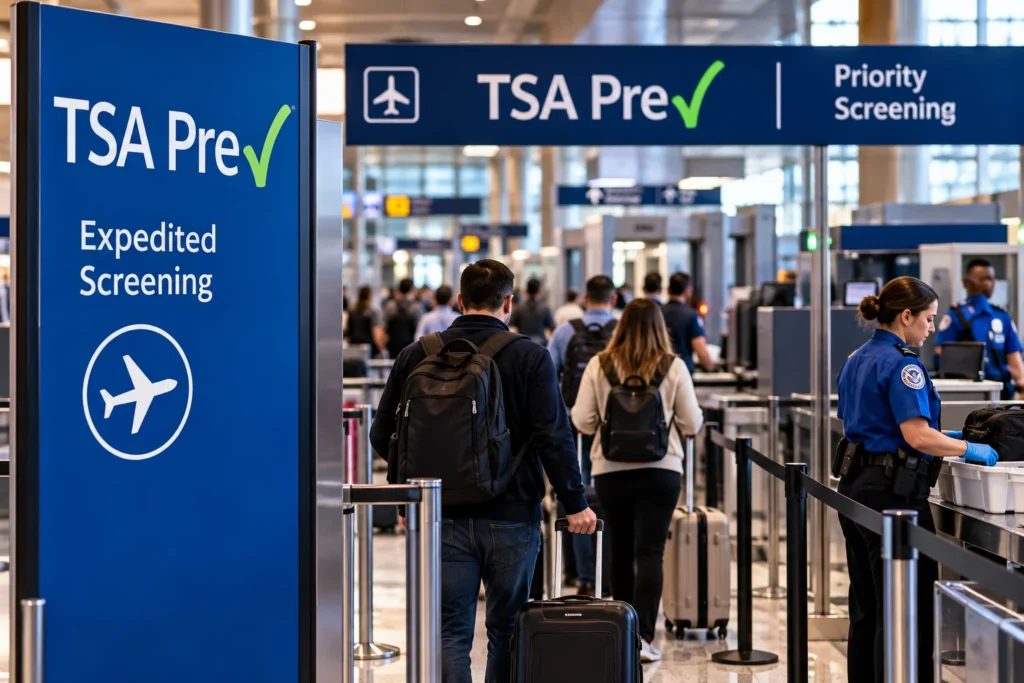TSA PreCheck Airport Security Lane