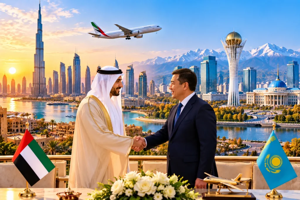 UAE–Kazakhstan Skyline Handshake