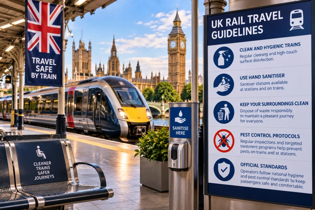 UK Rail Travel Guidelines: Official Hygiene Standards and Pest Control Protocols for Train Passengers