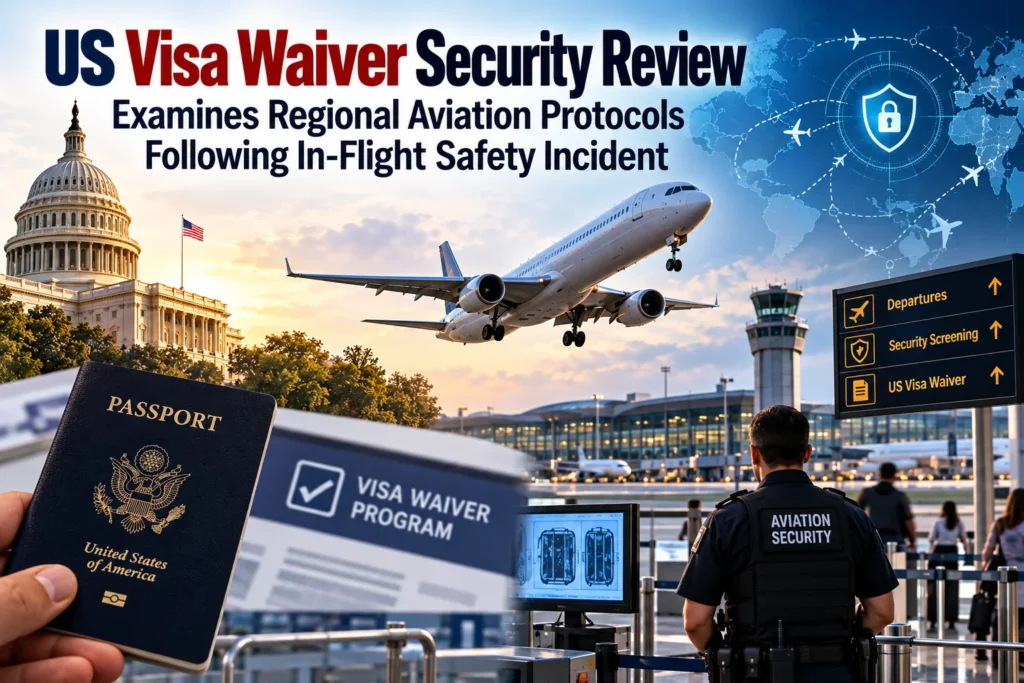 US Visa Waiver Security Review Examines Regional Aviation Protocols Following In-Flight Safety Incident
